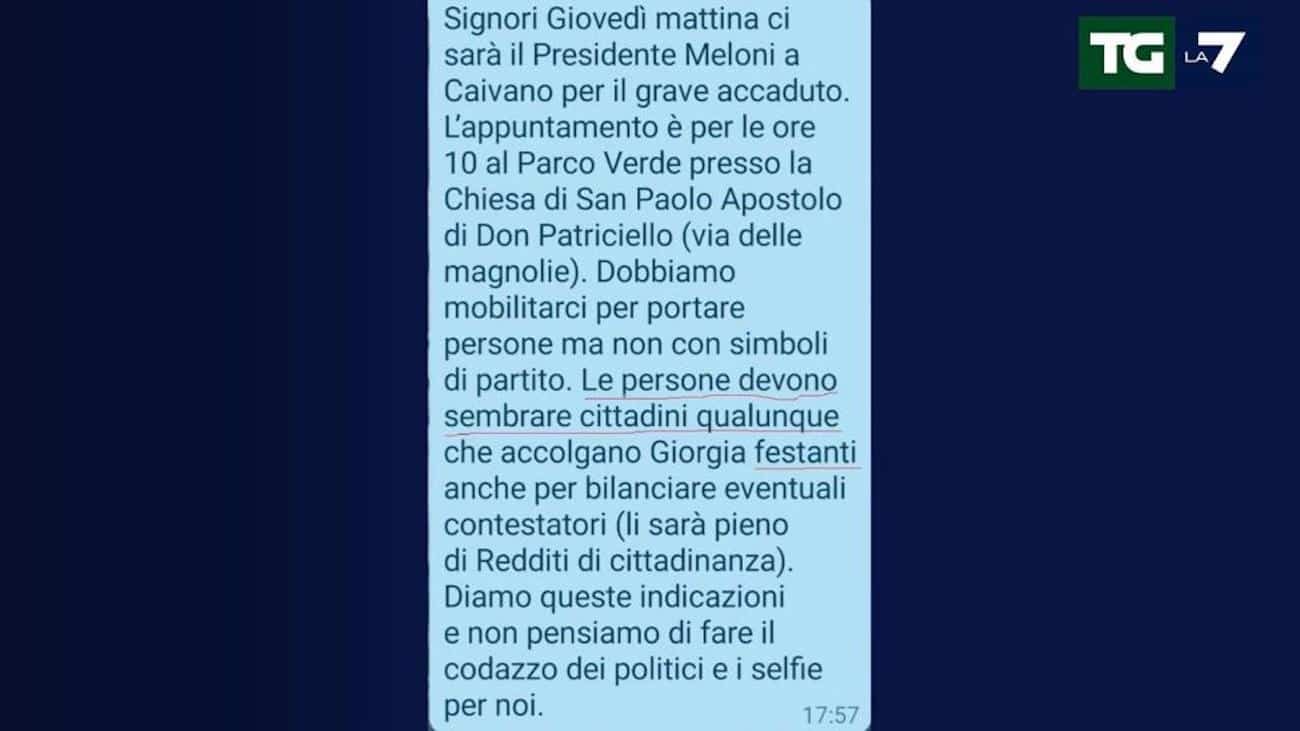 L’inutile passerella di Meloni a Caivano. Tra tifosi e contestatori