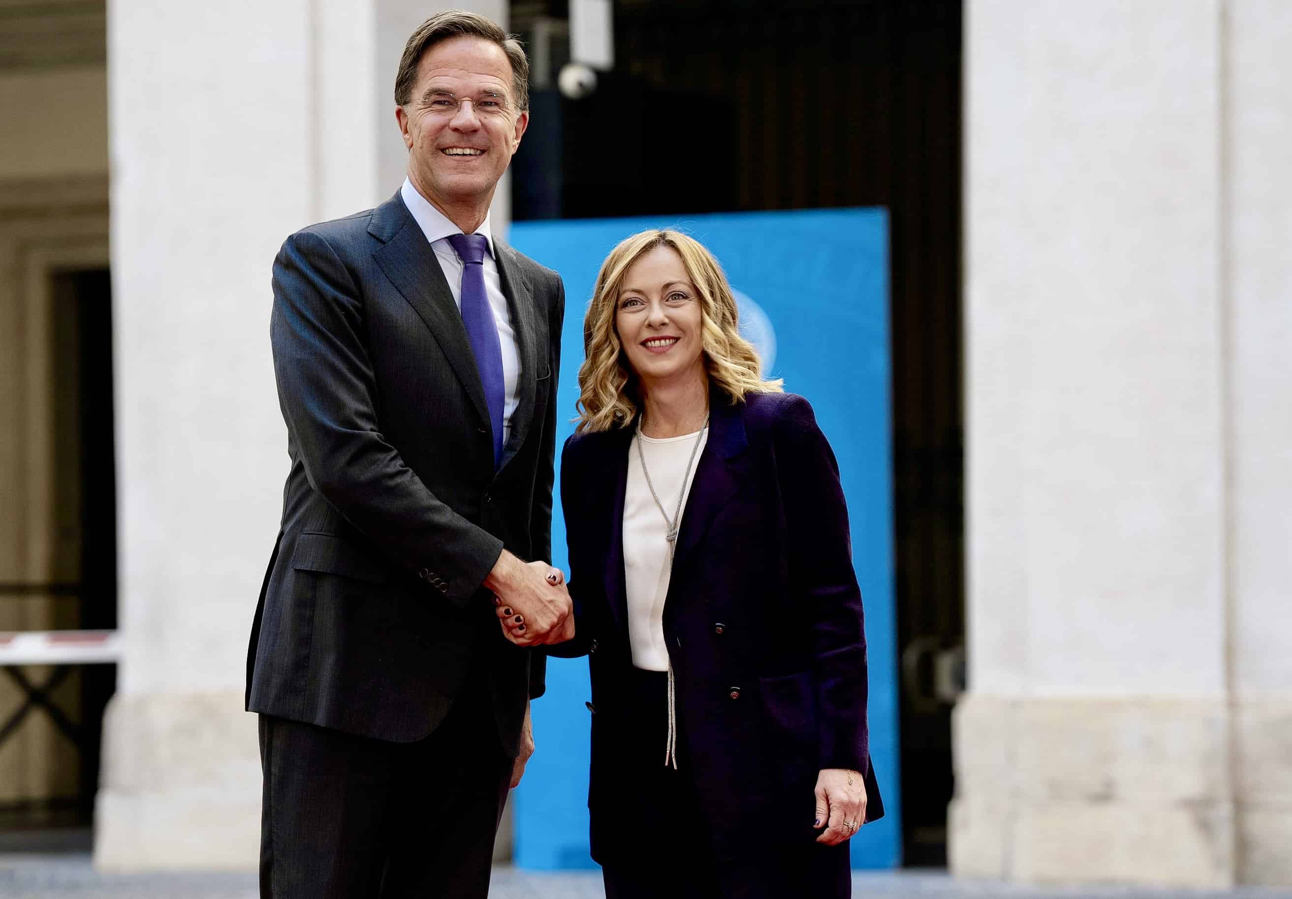 Rutte in Italia per battere cassa. Meloni si è già portata avanti col lavoro