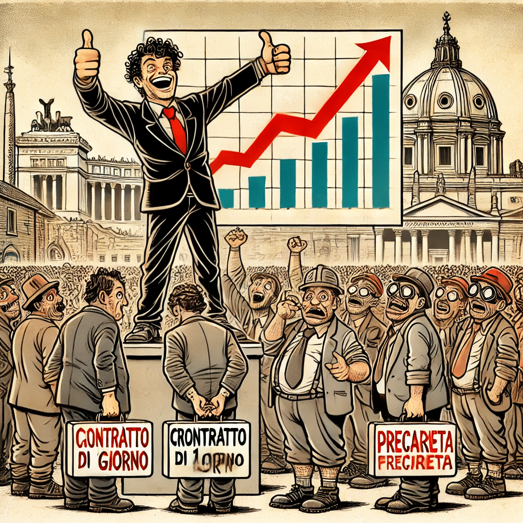 Nel 2023 metà dei contratti di lavoro a Roma sono durati un giorno